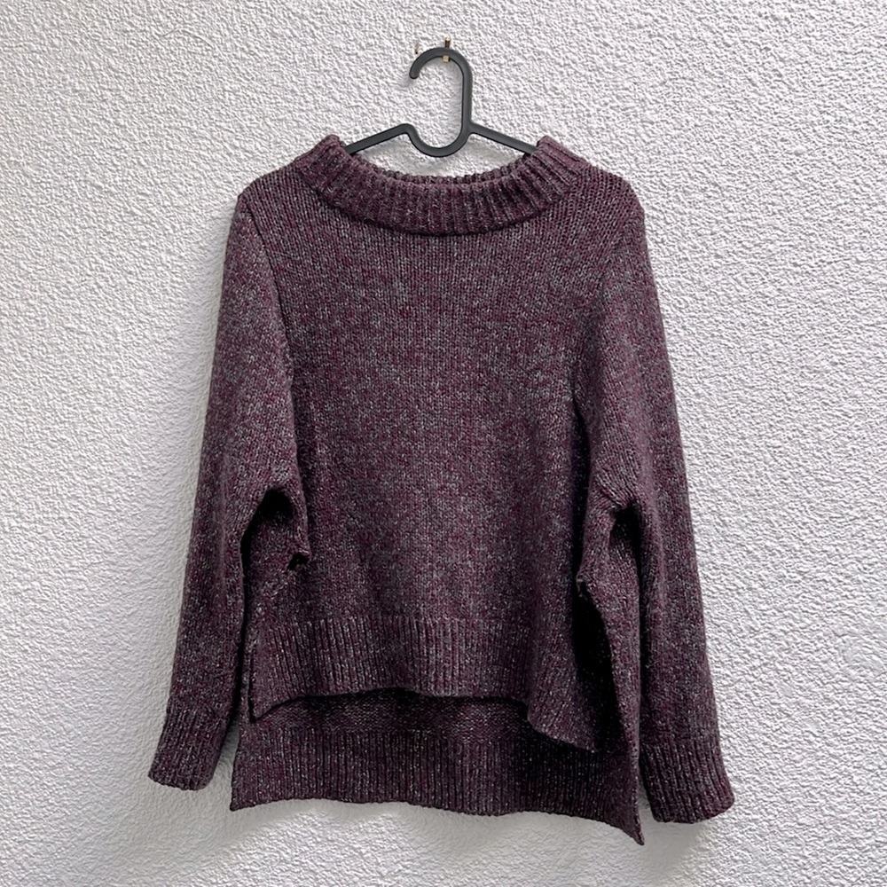 COS purple mixed yarn wool-blend sweater
